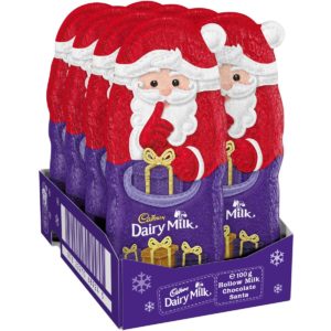 Cadbury Dairy Milk Hollow Chocolate Santa 100g (Box of 8)