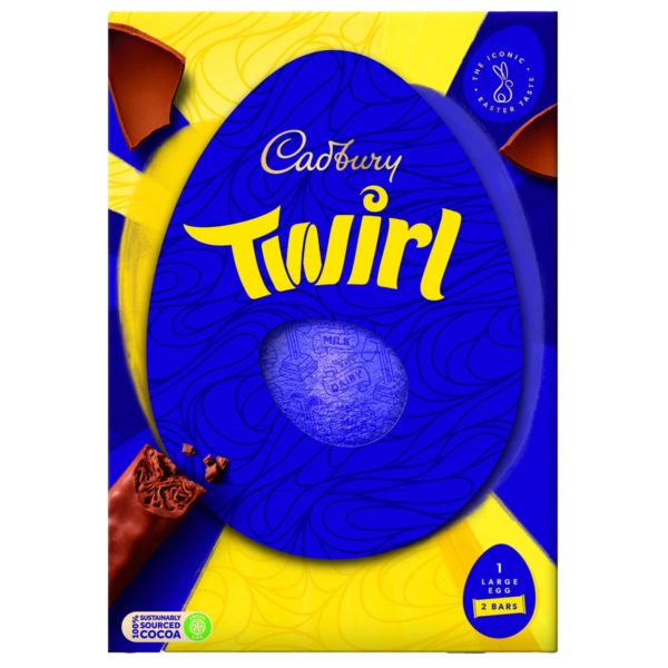 Cadbury Twirl Easter Egg 237g (Box of 6)