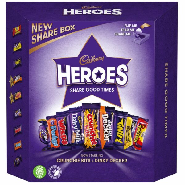 Cadbury Heroes Share Chocolate Box (385g)