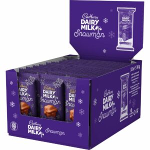 Dairy Milk Chocolate Snowman Chocolate (Box of 33)