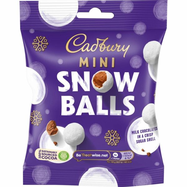 Cadbury Mini Snow Balls Bag (80g)