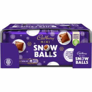 Cadbury Mini Snow Balls Bar 110g (Box of 20)