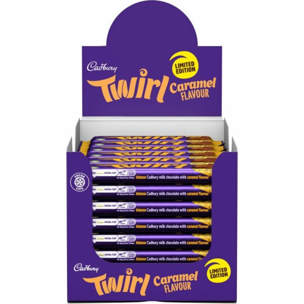 Cadbury Twirl Caramel Bar 43g (Box of 48)