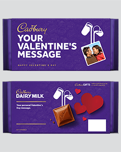 Dairy Milk 180g with Valentine's Day sleeve Large