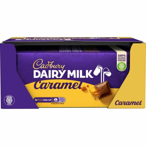 Dairy Milk Caramel Bar 180g (Box of 17)