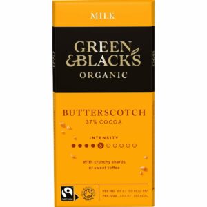 GB Organic Butterscotch 90g Bar