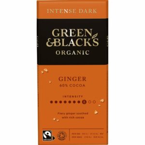 GB Organic Ginger 90g Bar (Box of 15)