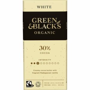 GB Organic White 90g Bar (Box of 15)