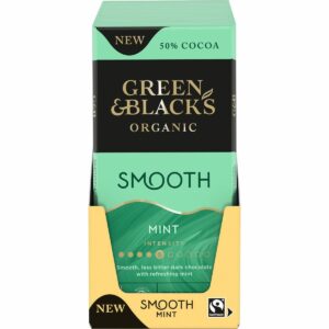 G&B Organic Smooth Dark Mint Chocolate Bar (Box of 15)