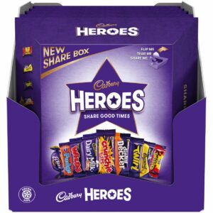 Cadbury Heroes Share Box 385g (Box of 5)