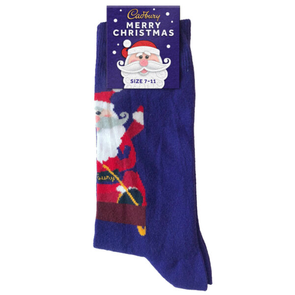 Cadbury Christmas Santa Socks- LRG