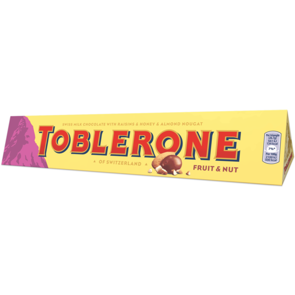 Toblerone Fruit & Nut Bar 360g (box of 10)