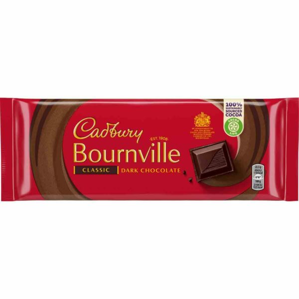 Cadbury Bournville Chocolate Bar 180g