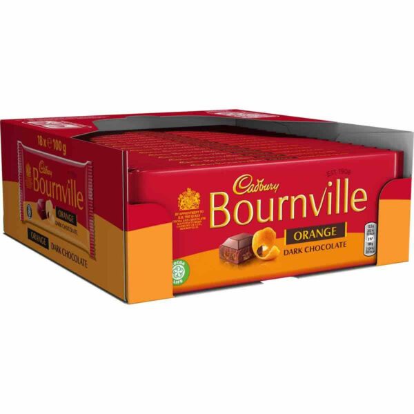 Cadbury Bournville Orange Bar 100g (Box of 17)