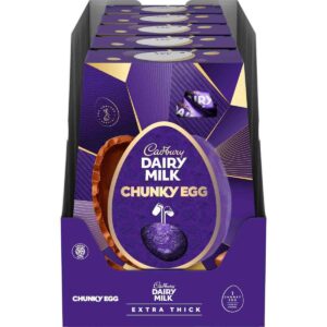 Cadbury Dairy Milk Chocolate Chunky Easter Egg (Box of 5)