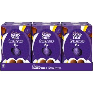 Cadbury Giant Buttons Chocolate Egg 195g (Box of 6)