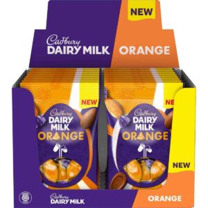 Dairy Milk Orange Mini Filled Eggs Bag 72g (Box of 16)