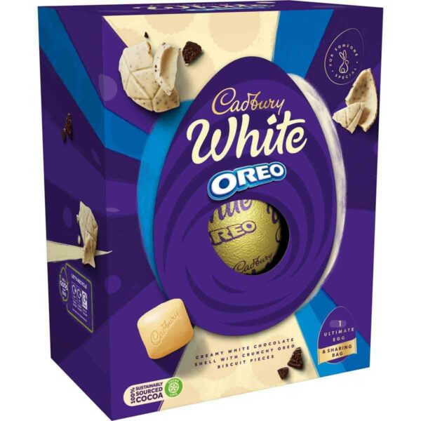 Cadbury White Chocolate with Oreo Egg 449g