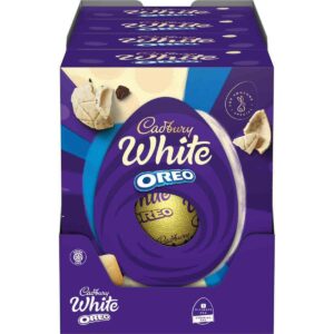 Cadbury White Chocolate with Oreo Egg 449g (Box of 4)