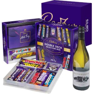 Cadbury Selection Box & White Wine Gift