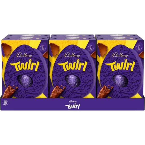 Cadbury Twirl Chocolate Egg 198g Box of 6