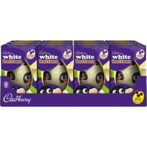 Cadbury White Chocolate Buttons Egg (Box of 12)