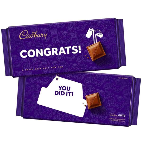 Congratulations Dairy Milk Chocolate Bar