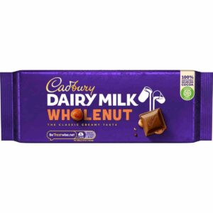 Dairy Milk Whole Nut Chocolate Bar 180g