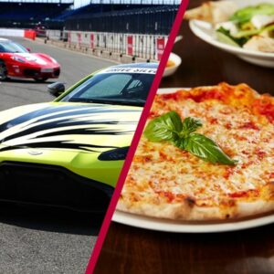 Silverstone Driving Thrill with Three Course Meal at Prezzo