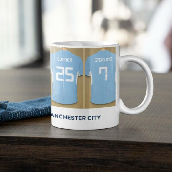 Personalised Manchester City Dressing Room Mug