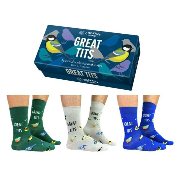 Great Tits Sock Gift Box