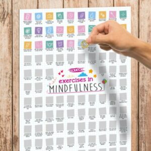 Scratch Poster - 100 Exercises in Mindfulness Challenge A2