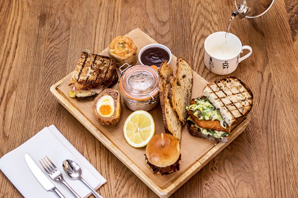 Gentlemans Afternoon Tea with Craft Ale or Lager for Two at Swan Bar and Restaurant