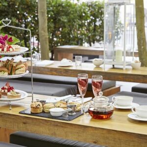 Vegan Afternoon Tea with Bottomless Non-Alcoholic Fizz for Two at La Suite West