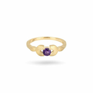 Demeter's Grace African Amethyst Floral Ring