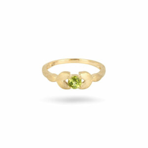 Demeter's Grace Peridot Floral Ring