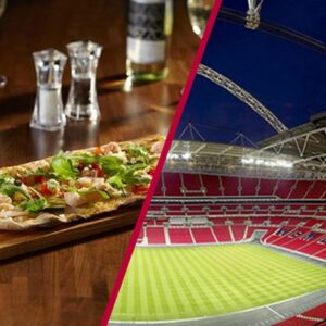 Wembley Stadium Tour with Three Course Meal and a Glass of Wine at Prezzo for Two