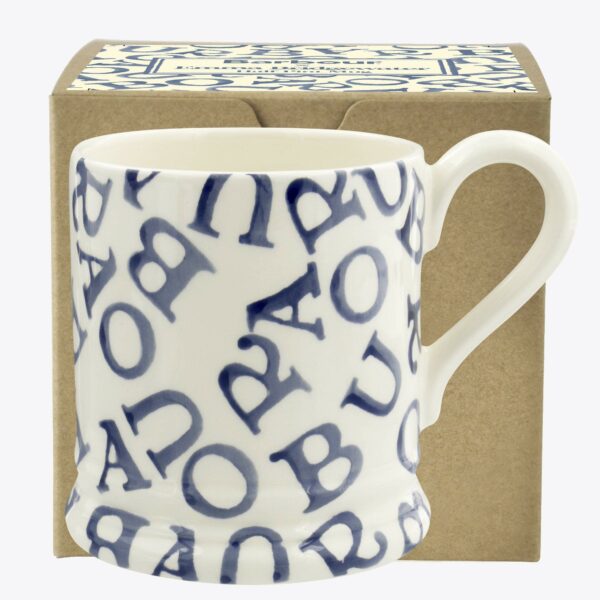 Barbour All-Over Stormy Blue 1/2 Pint Mug Boxed