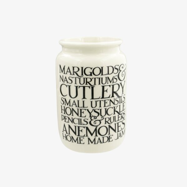 Black Toast Marigolds & Nasturtiums Large Jam Jar
