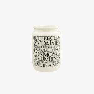 Black Toast Buttercup & Daisies Medium Jar Jar
