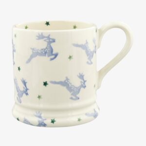 Blue Reindeer 1/2 Pint Mug