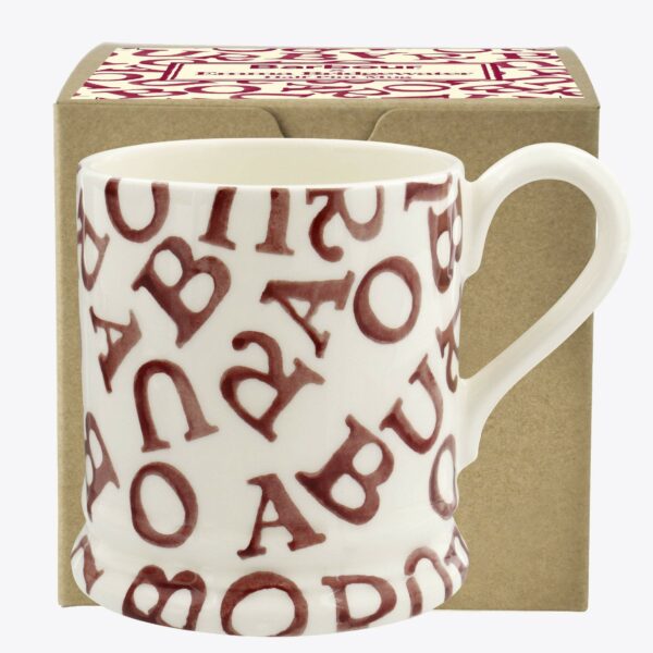 Barbour All-Over Polka Red 1/2 Pint Mug Boxed