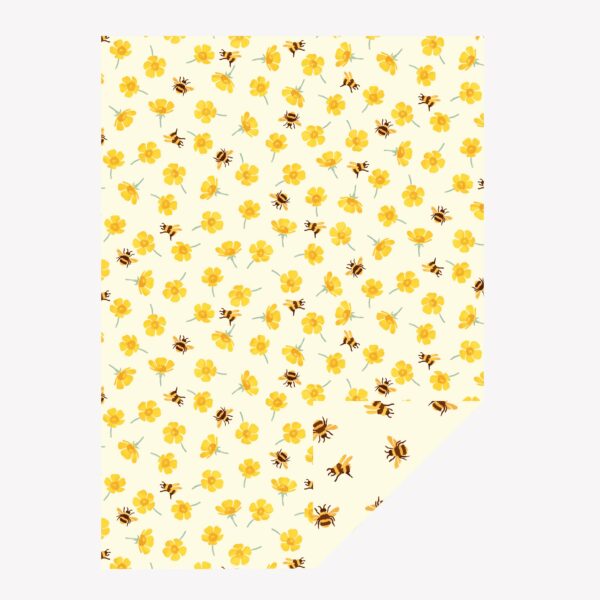 Buttercup Scattered Flat Wrap