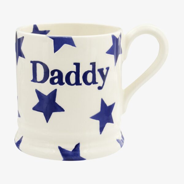 Seconds Blue Star 'Daddy' 1/2 Pint Mug