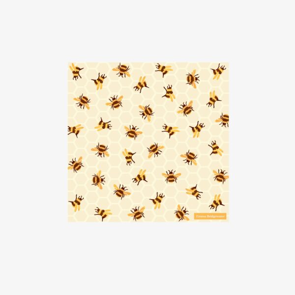Bumblebee Honeycomb Cocktail Napkin