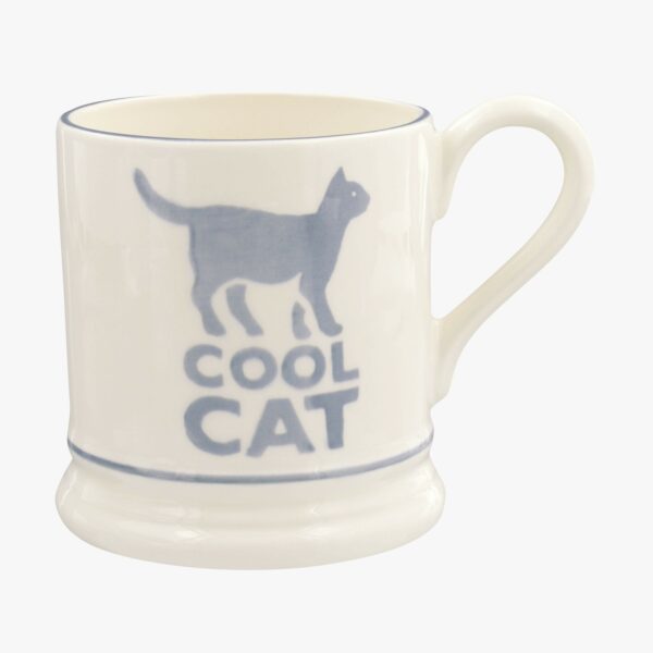 Seconds Bright Mugs Cool Cat 1/2 Pint Mug