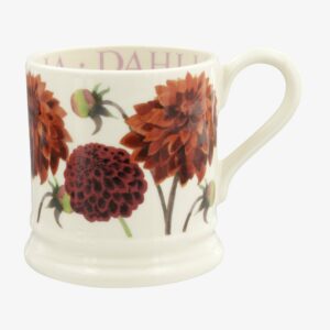 Seconds Flowers Dahlia 1/2 Pint Mug