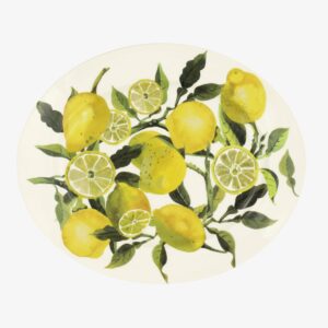 Vegetable Garden Lemons Medium Oval Platter