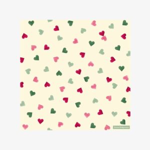 Pink & Green Hearts Lunch Napkins