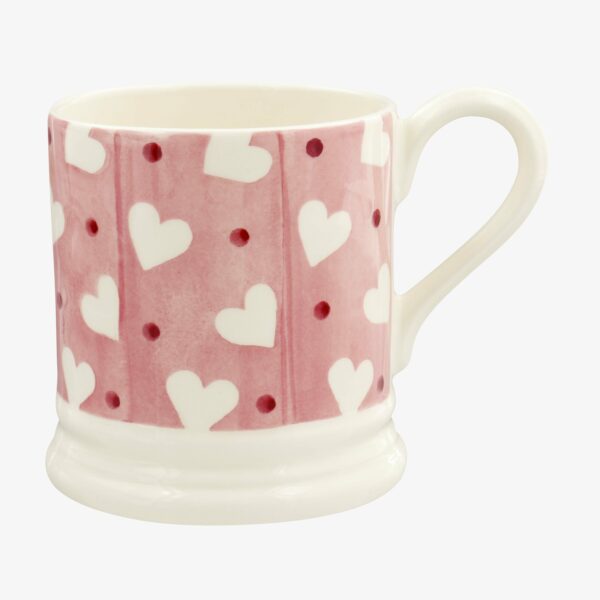 Pink Hearts & Dots 1/2 Pint Mug